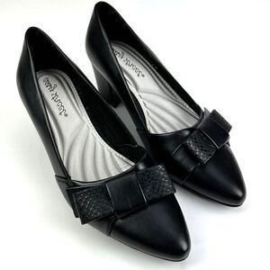 New Easy Street Women US 6.5 Black Shoes Pointed toe Slip-on Heels Pumps 